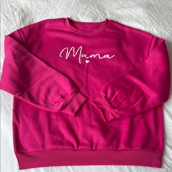 SHEIN Tops - Pink 'Mama' Sweatshirt